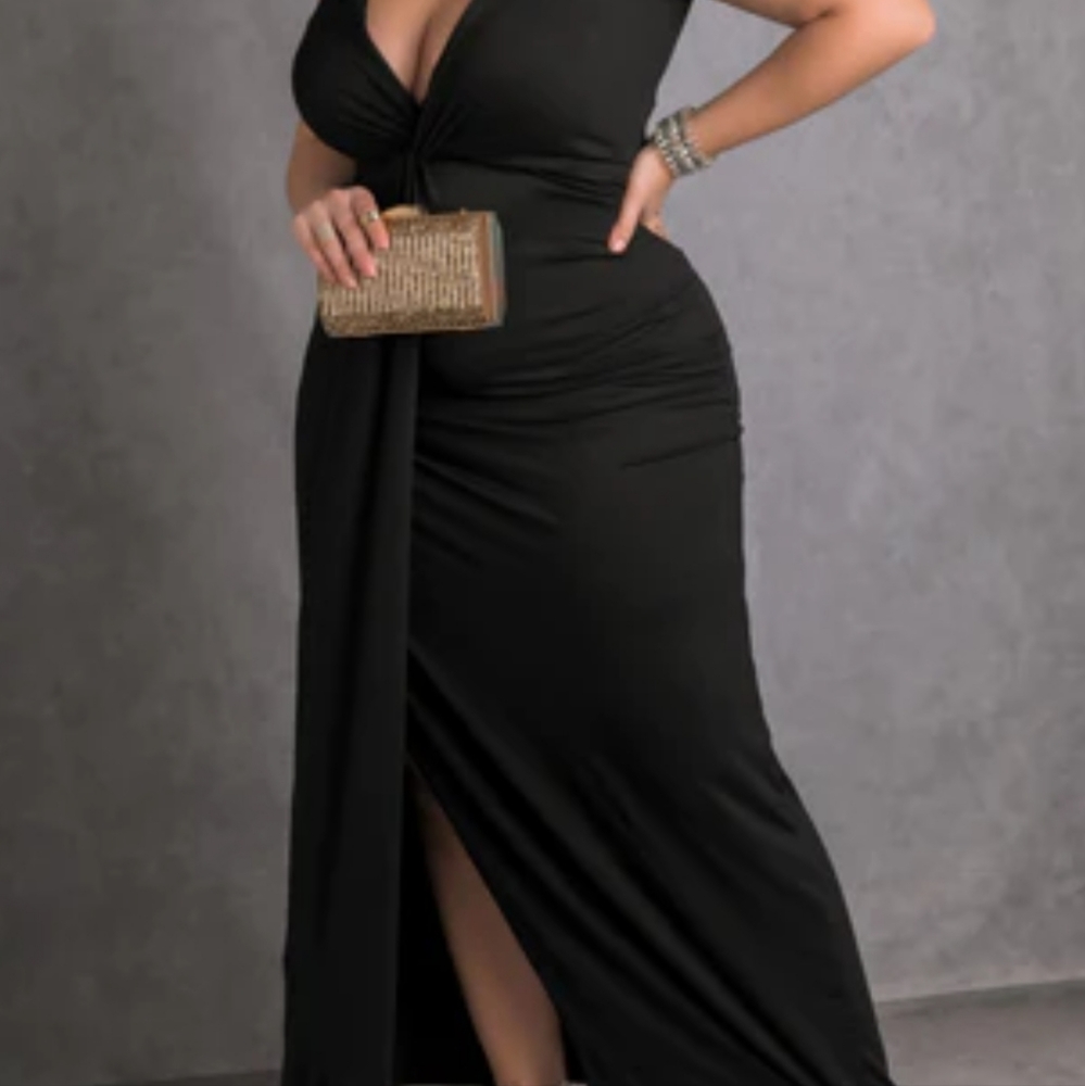 Black maxi dress